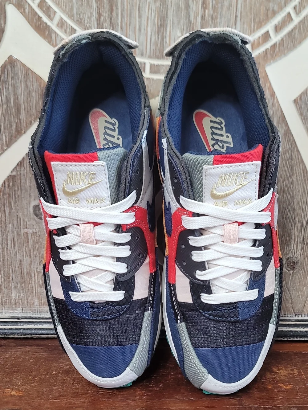 🔥 Nike Wmns Air Max 90 QS 'Legacy' 'Scrap Patchwork' Wmns 7 (Like New)
